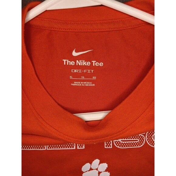 Clemson The Nike Tee Long Sleeve Shirt XL Orange - Picture 4 of 6